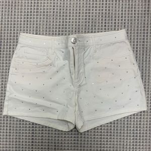 Marc by Marc Jacobs White Studded Shorts